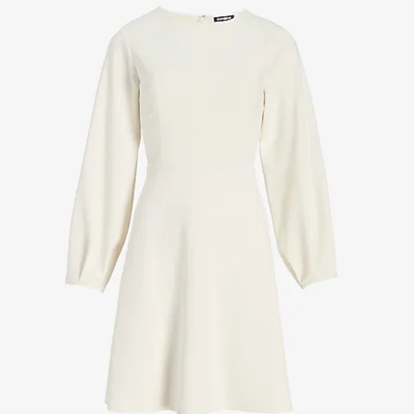Express Dresses & Skirts - Balloon Sleeve Fit And Flare Dres